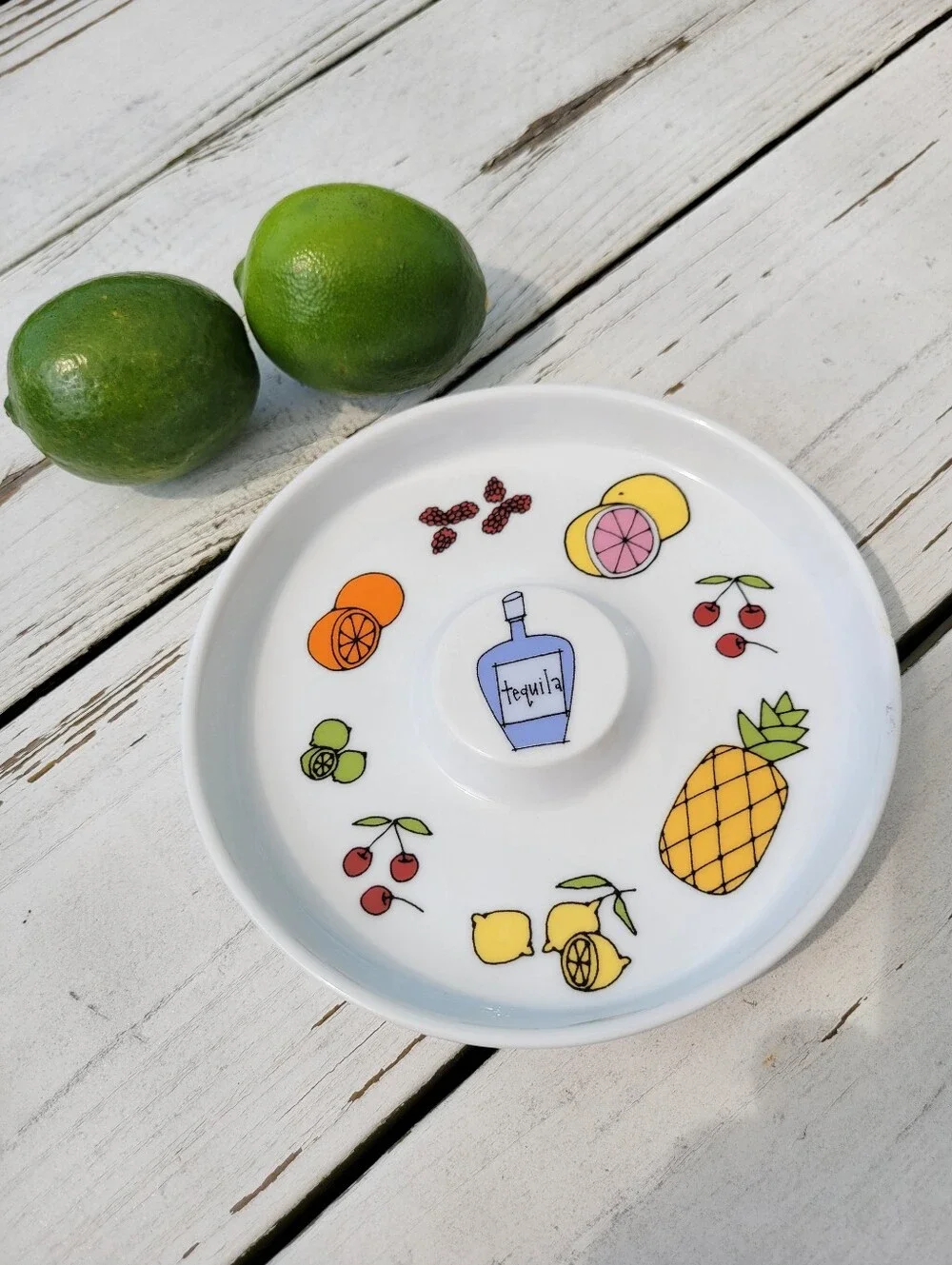 Urusla Dodge Tequila Salt Rim Dish Signature Housewares Bar Cart Margarita!